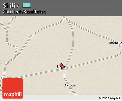Shaded Relief 3D Map of Shilik