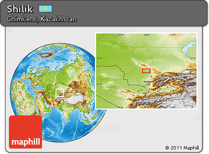 Physical Location Map of Shilik