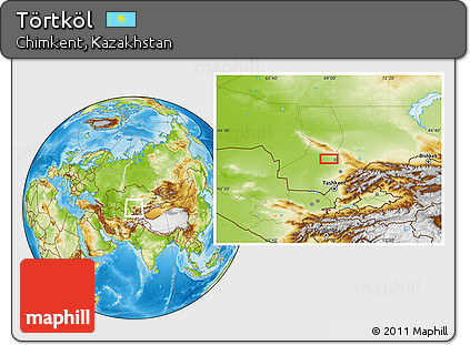 Physical Location Map of Törtköl