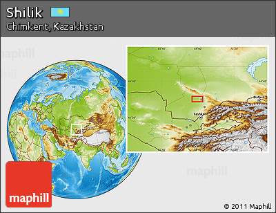 Physical Location Map of Shilik