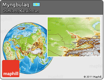 Physical Location Map of Myngbulaq