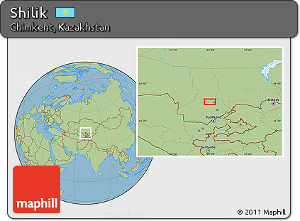 Savanna Style Location Map of Shilik