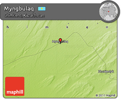 Physical Map of Myngbulaq