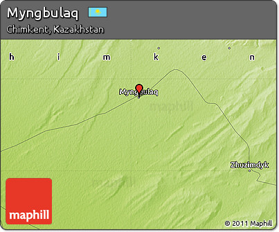 Physical Map of Myngbulaq