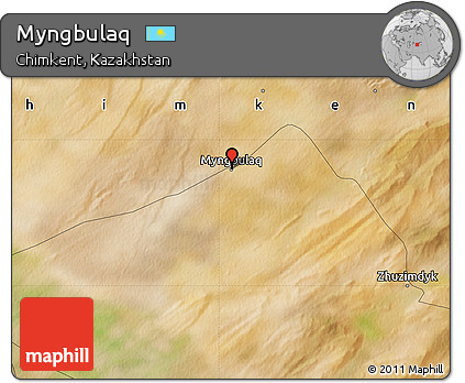 Satellite Map of Myngbulaq