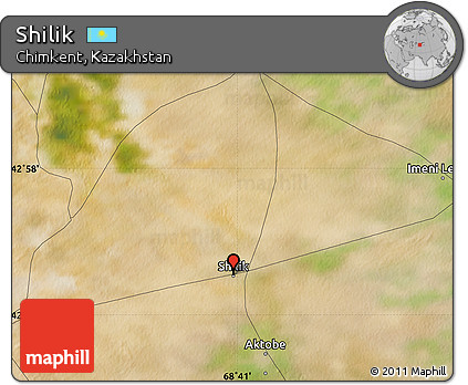 Satellite Map of Shilik