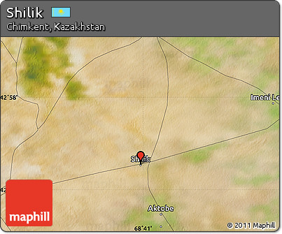 Satellite Map of Shilik