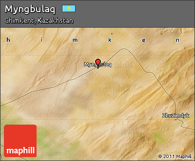 Satellite Map of Myngbulaq