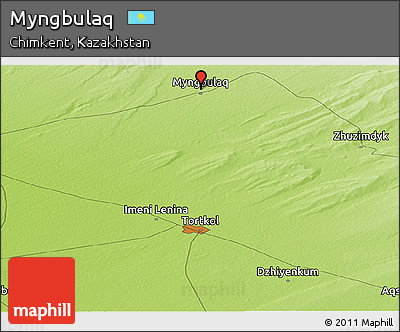 Physical Panoramic Map of Myngbulaq