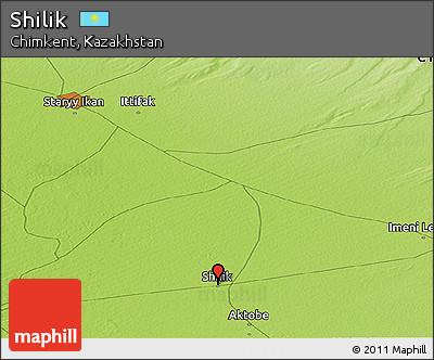 Physical Panoramic Map of Shilik
