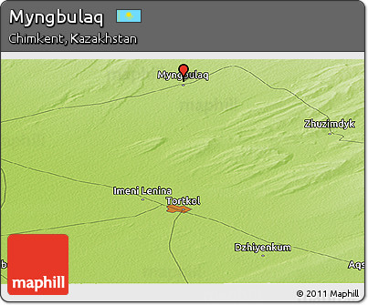 Physical Panoramic Map of Myngbulaq