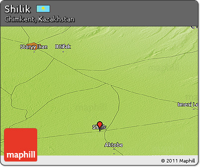 Physical Panoramic Map of Shilik