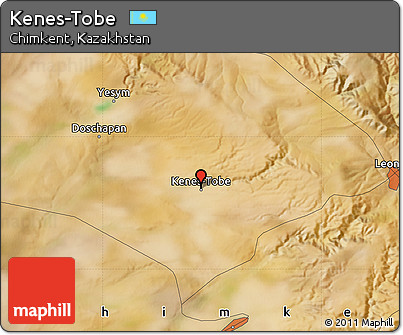 Satellite Map of Kenes-Tobe
