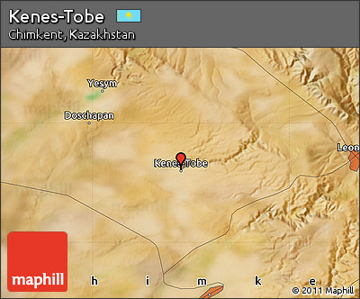 Satellite Map of Kenes-Tobe