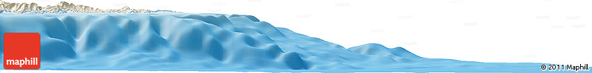 Shaded Relief Horizon Map of the Area around 43° 1' 43" N, 6° 52' 30" E