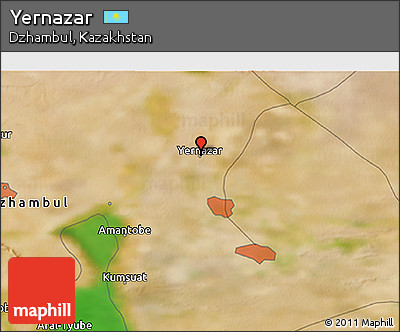 Satellite 3D Map of Yernazar