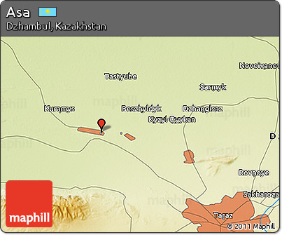 Physical 3D Map of Asa