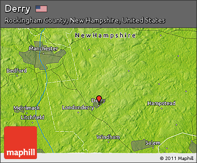 Physical 3D Map of Derry