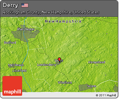 Physical 3D Map of Derry