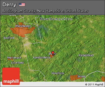 Satellite 3D Map of Derry