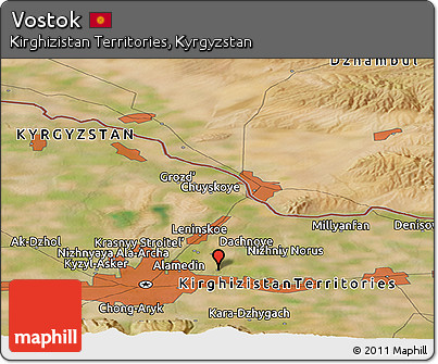 Satellite Panoramic Map of Vostok