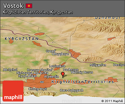Satellite Panoramic Map of Vostok