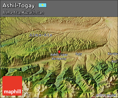 Satellite 3D Map of Ashil-Togay