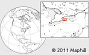 Blank Location Map of Niagara Falls