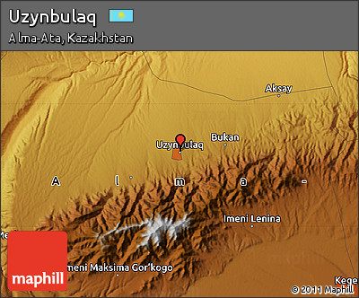 Physical Map of Uzynbulaq