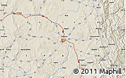 Shaded Relief Map of the area around 43° 1' 43" N, 7° 34' 30" W