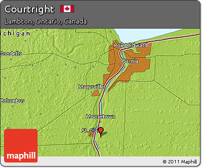 Physical 3D Map of Courtright