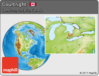 Physical Location Map of Courtright