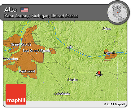 Physical 3D Map of Alto