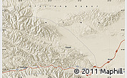 Shaded Relief Map of the area around 43° 1' 43" N, 87° 37' 30" E