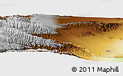 Physical Panoramic Map of the area around 43° 1' 43" N, 87° 37' 30" E