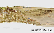 Satellite Panoramic Map of the area around 43° 1' 43" N, 87° 37' 30" E