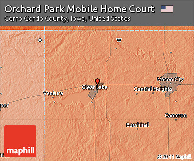 Political Map of Orchard Park Mobile Home Court