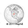 Outline Map of the Area around 43° 27' 40" N, 101° 4' 29" W, rectangular outline