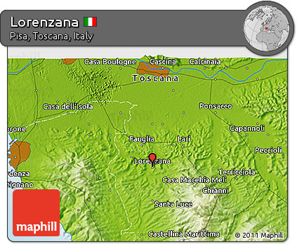 Physical 3D Map of Lorenzana