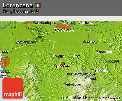 Physical 3D Map of Lorenzana