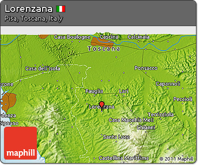 Physical 3D Map of Lorenzana