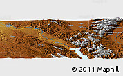 Physical Panoramic Map of Victor