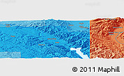 Political Panoramic Map of Victor