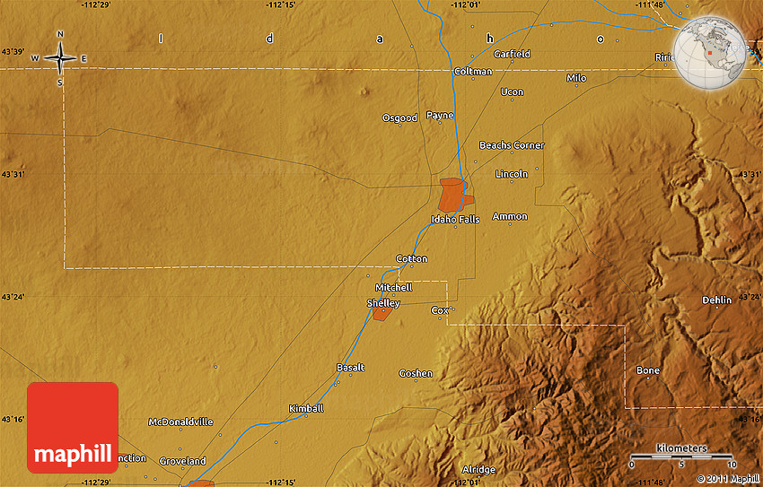 Physical Map of Goshen