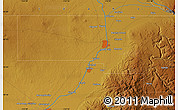 Physical Map of the area around 43° 27' 40" N, 112° 7' 30" W