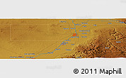 Physical Panoramic Map of the area around 43° 27' 40" N, 112° 7' 30" W
