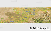 Satellite Panoramic Map of the area around 43° 27' 40" N, 112° 7' 30" W