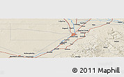 Shaded Relief Panoramic Map of the area around 43° 27' 40" N, 112° 7' 30" W