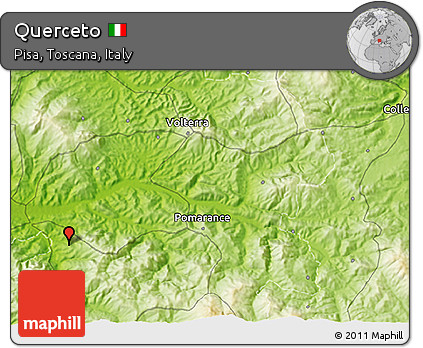 Physical 3D Map of Querceto