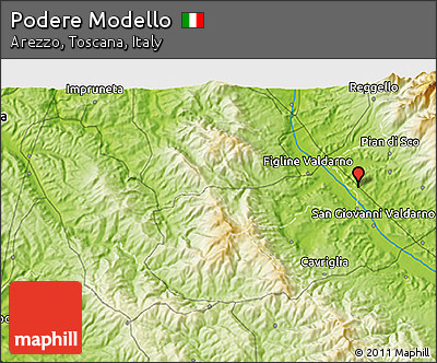 Physical 3D Map of Podere Modello